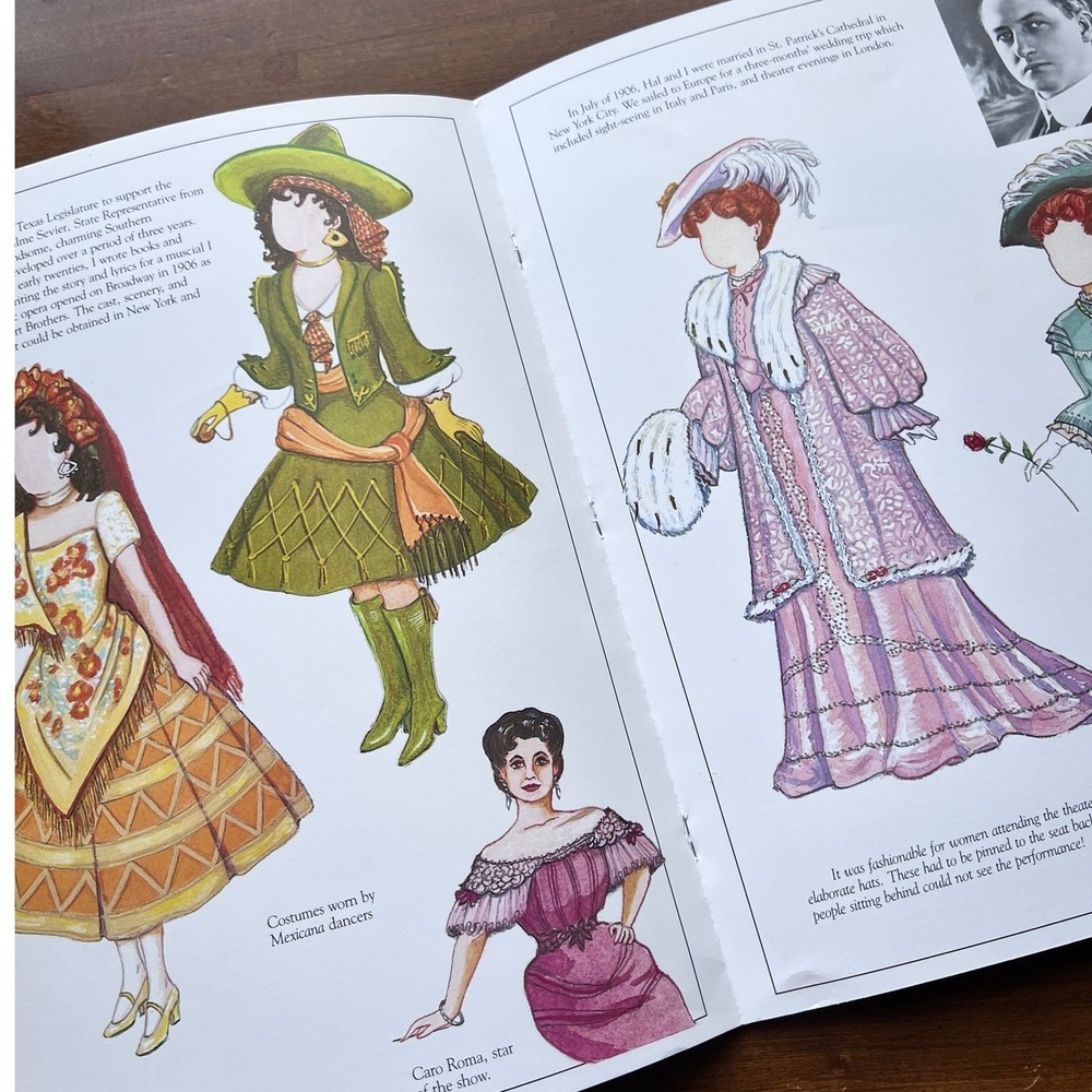 Smiley Originals Clara Driscoll Paper Doll Book OS Tan Excellent Women of Texas - Picture 4 of 7